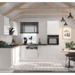 LARA valge läikiv köök. Konfiguratsioon. Modulaarne. Läikiv.