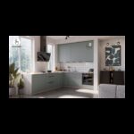 Köögikomplekt ARIA 2.3x2.9m AQUAMARINE esipaneelid (Mint)