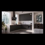 Köögikomplekt ARIA 2,3x2,9m must AFM esipaneelidega