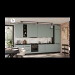 Köögikomplekt ARIA 390cm AQUAMARINE esipaneelidega (Mint)