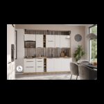 Köögikomplekt ARIA valgete esikülgedega AFM