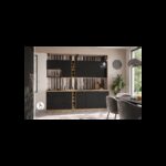 Köögikomplekt ARIA mustade esikülgedega AFM