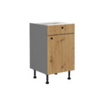 Alumine kapp 1 sahtel + 1 uks 50 D 1F 1S BB - AVA KÖÖK