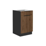 Alumine kapp 1 sahtliga + 1 uksega 50 D 1F 1S BB - Monza köök