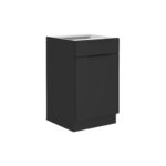 Alumine kapp 1 sahtliga + 1 uksega 50 D 1F 1S BB - Siena Köök