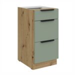 Alumine kapp 3 sahtliga 40 D 3S BB ARIA Köögi esipaneelid AQUAMARINE (Mint)