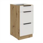 Alumine kapp 3 sahtliga 40 D 3S BB Köök ARIA Esipaneelid Valge AFM