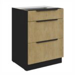 Alumine kapp 3 sahtliga 60 D 3S BB - Köögitamm CREMONA