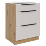 Alumine kapp 3 sahtliga 60 D 3S BB - SOLEA köögivärv KAŠMIIRIPUNA.