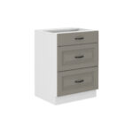 Alumine kapp 3 sahtliga 60 D 3S BB - STILO KÖÖK helehall / valge