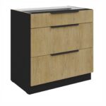 Alumine kapp 3 sahtliga 80 D 3S BB - Köögitamm CREMONA