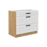 Alumine kapp 3 sahtliga 80 D 3S BB - LUNA KÖÖK VALGE - ARTISAN