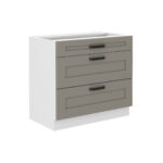 Alumine kapp 3 sahtliga 80 D 3S BB - KÖÖK LUNA HALL - VALGE