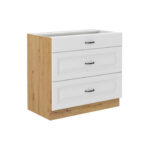 Alumine kapp 3 sahtliga 80 D 3S BB - STILO VALGE KÖÖK - ARTISAN