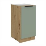 Alumine kapp 40 D 1F BB ARIA Köögi esipaneelid AQUAMARINE (Mündihall)