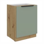 Alumine kapp 60 D 1F BB ARIA Köögi esipaneelid AQUAMARINE (Mündihall)