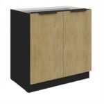 Alumine kapp 80 D 2F BB - Köögimööbel tamm CREMONA