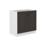 Alumine kapp 80 D 2F BB - STILO KÖÖK Grafiit / Valge