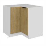 Alumine nurgakapp 90x90 DN 1F BB - Köögitamm CREMONA / Valge