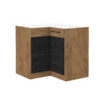 Alumine nurgakapp 90x90 DN 1F BB - KÖÖK Tume Puit