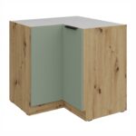 Alumine nurgakapp 90x90 DN 2F BB ARIA Köögi AQUAMARINE Esipaneelid (Mündihall)