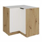 Alumine nurgakapp 90x90 DN 2F BB Köögi ARIA Esipaneelid Valge AFM