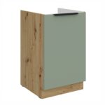 Alumine kapp valamu all 50 ZL 1F BB Köögi ARIA esipaneelid AQUAMARINE (Mündihall)