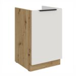 Alumine kapp valamu all 50 ZL 1F BB Köögi ARIA Esipaneelid Valge AFM