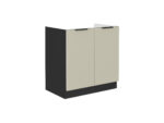 Alumine kapp valamu all 80 ZL 2F BB - ARONA Kitchen COLOR CASHMERE.