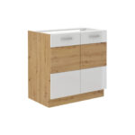 Alumine valamukapp 80 ZL 2F BB - ARTISAN KITCHEN GLOSS