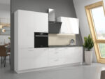 Valamu all olev alumine kapp 80 ZL 2F BB - LARA KITCHEN WHITE - Image 4