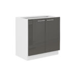 Valamu all olev alumine kapp 80 ZL 2F BB - LARA GRAY KÖÖK