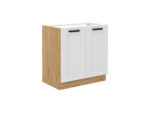 Alumine kapp valamule 80 ZL 2F BB - LUNA KITCHEN WHITE - ARTISAN