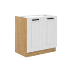 Alumine kapp valamule 80 ZL 2F BB - LUNA KITCHEN WHITE - ARTISAN