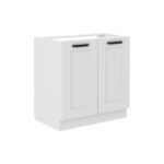 Alumine kapp valamu all 80 ZL 2F BB - KÖÖK LUNA WHITE - VALGE