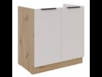 Alumine kapp valamu all 80 ZL 2F BB - SOLEA Kitchen COLOR CASHMERE.