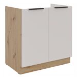 Alumine kapp valamu all 80 ZL 2F BB - SOLEA Kitchen COLOR CASHMERE.