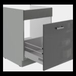 Valamu all olev alumine kapp väljatõmmatava sahtliga 60 ZL 1S BB KÖÖGI HALL