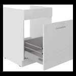 Valamu all olev alumine kapp väljatõmmatava sahtliga 60 ZL 1S BB - LARA KÖÖK VALGE