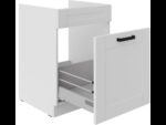 Valamu all olev alumine kapp väljatõmmatava sahtliga 60 ZL 1S BB - Kitchen LUNA WHITE - VALGE
