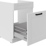 Valamu all olev alumine kapp väljatõmmatava sahtliga 60 ZL 1S BB - Kitchen LUNA WHITE - VALGE