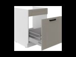 Valamu all olev alumine kapp väljatõmmatava sahtliga 60 ZL 1S BB - Kitchen LUNA HALL - VALGE