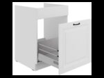 Valamu all olev alumine kapp väljatõmmatava sahtliga 60 ZL 1S BB - Kitchen STILO VALGE-VALGE