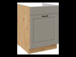 Valamu aluskapp väljatõmmatava sahtliga 60 ZL 1S BB - STILO KÖÖK helehall / Artisan - Image 2