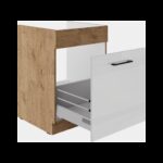 Valamu all olev alumine kapp väljatõmmatava sahtliga 60 ZL 1S BB - VIGO KÖÖK VALGE LÄIKIV