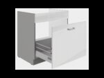 Valamu all olev alumine kapp väljatõmmatava sahtliga 80 ZL 1S BB - Kitchen BIANKA WHITE