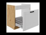 Valamu all olev alumine kapp väljatõmmatava sahtliga 80 ZL 1S BB - LUNA WHITE KÖÖK - ARTISAN