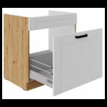 Valamu all olev alumine kapp väljatõmmatava sahtliga 80 ZL 1S BB - LUNA WHITE KÖÖK - ARTISAN