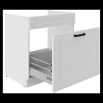 Valamu all olev alumine kapp väljatõmmatava sahtliga 80 ZL 1S BB - Kitchen LUNA WHITE - VALGE