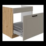 Valamu all olev alumine kapp väljatõmmatava sahtliga 80 ZL 1S BB - Kitchen LUNA HELEHALL - ARTISAN